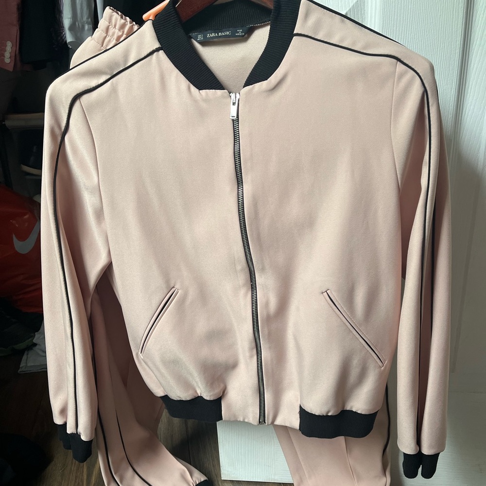 Zara Mauve Track suit Top Pants M